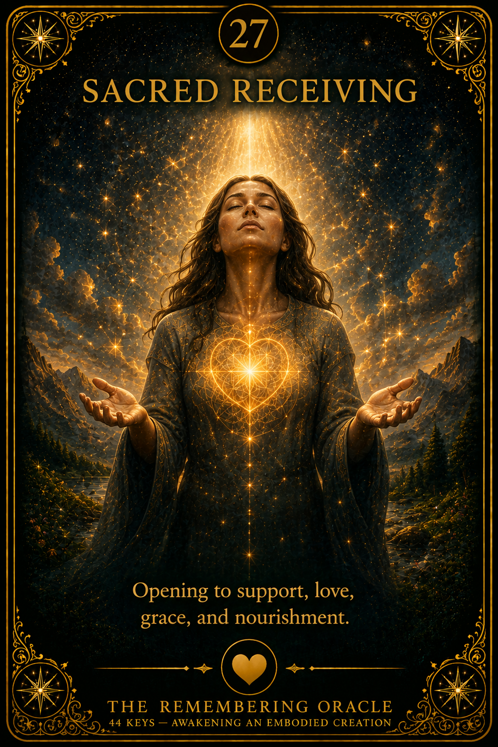 Card 27: SACRED RECEIVING